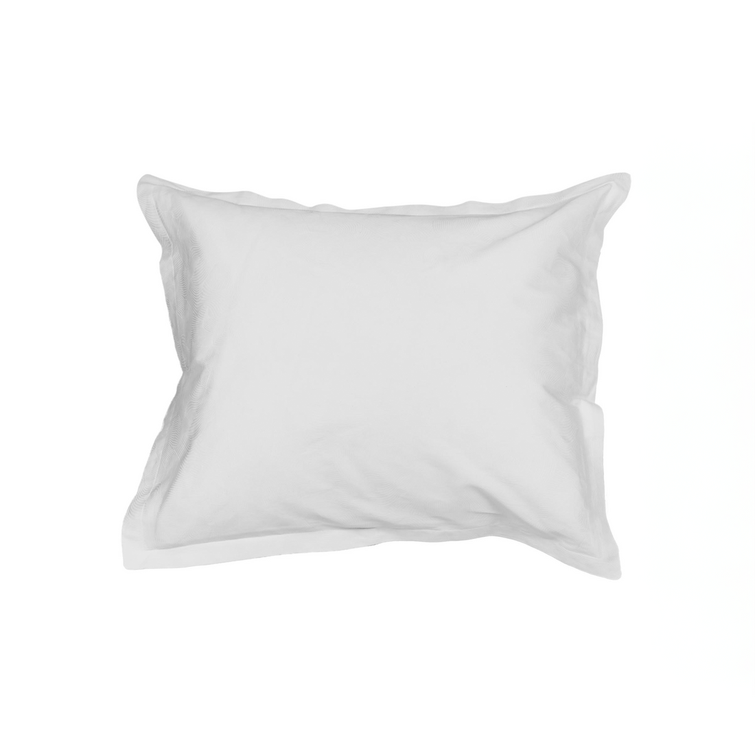 Kussensloop met oxford rand - 100% katoensatijn - 60x70 cm - wit