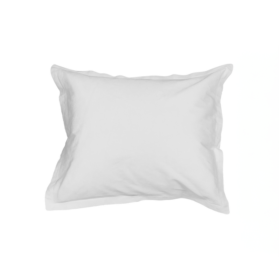 Kussensloop met oxford rand - 100% katoensatijn - 60x70 cm - wit