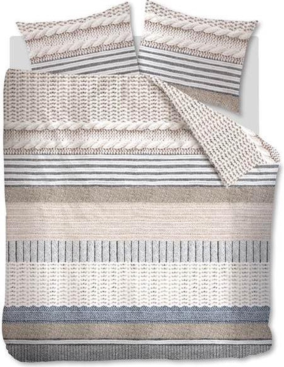 Ariadne at Home Embrace Natural dekbedovertrek beige zonder kussensloop