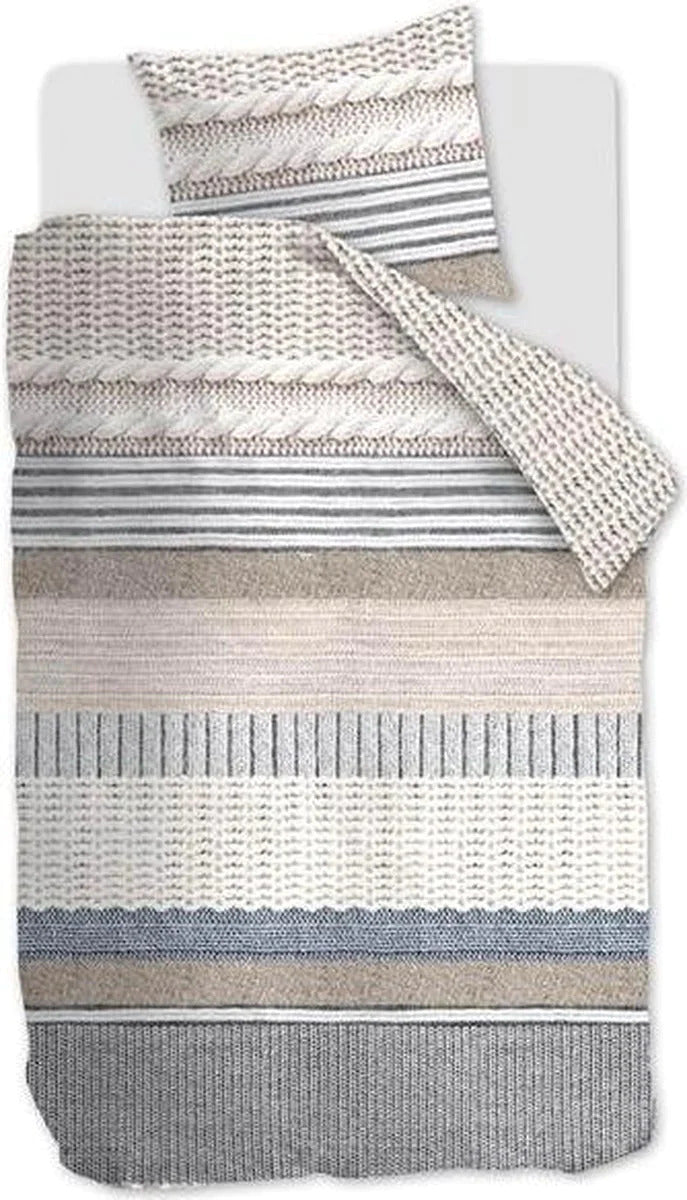 Ariadne at Home Embrace Natural dekbedovertrek blauw zonder kussensloop