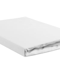Percale hoeslaken topper wit