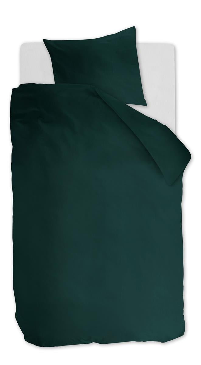 Ambiante Cotton uni dekbedovertrek groen zonder kussensloop - Circular Dreams