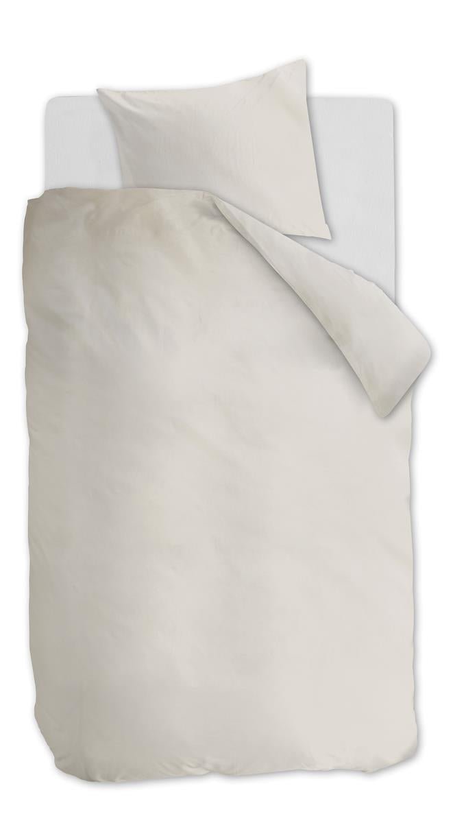 Ambiante Cotton Uni Off-White dekbedovertrek wit zonder kussensloop - Circular Dreams