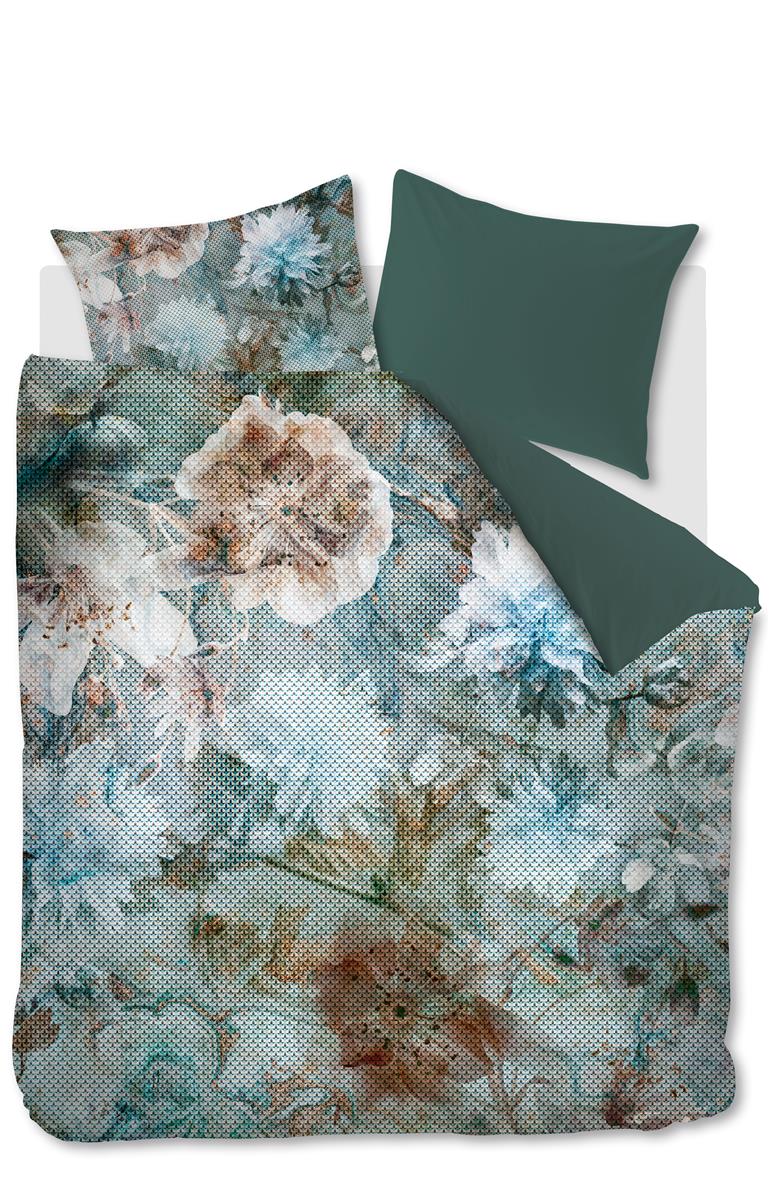 Kardol Erode Blue Green dekbedovertrek blauw - Circular Dreams