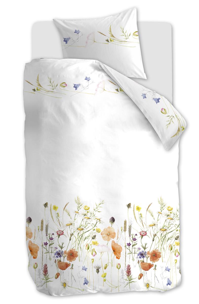 Marjolein Bastin Field Bouquet Red dekbedovertrek wit zonder kussensloop - Circular Dreams