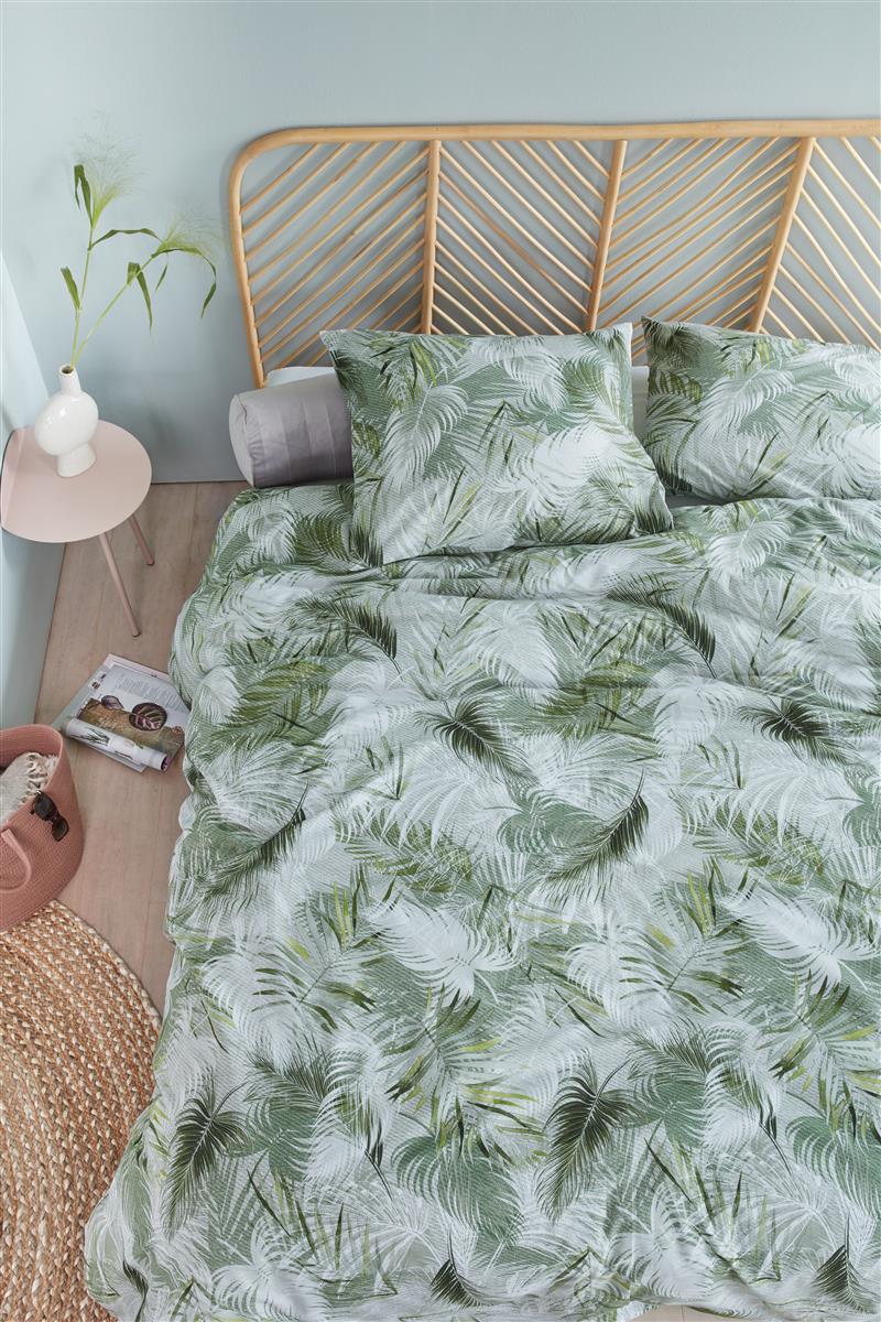 Beddinghouse Easy Breezy Green dekbedovertrek groen zonder kussensloop - Circular Dreams
