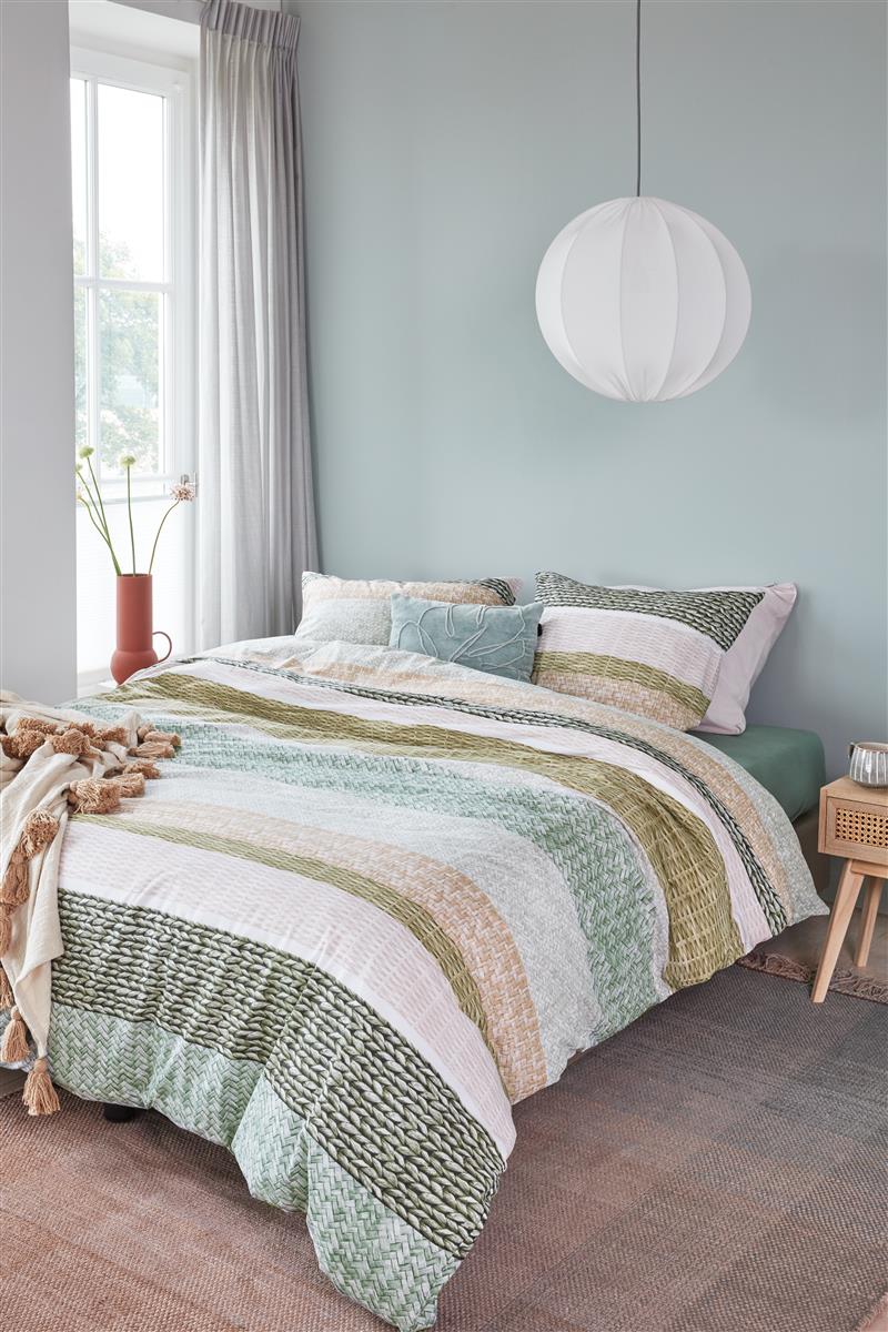 Beddinghouse Delicate Sola Grey Green dekbedovertrek grijs - Circular Dreams