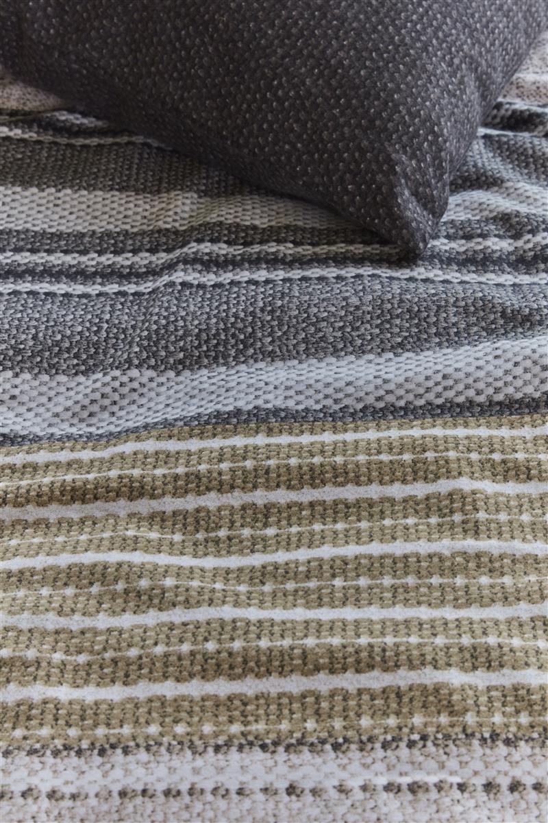 Dekbedovertrek Arvin Grey - 30% gerecycled katoen, 100% flanel - Circular Dreams