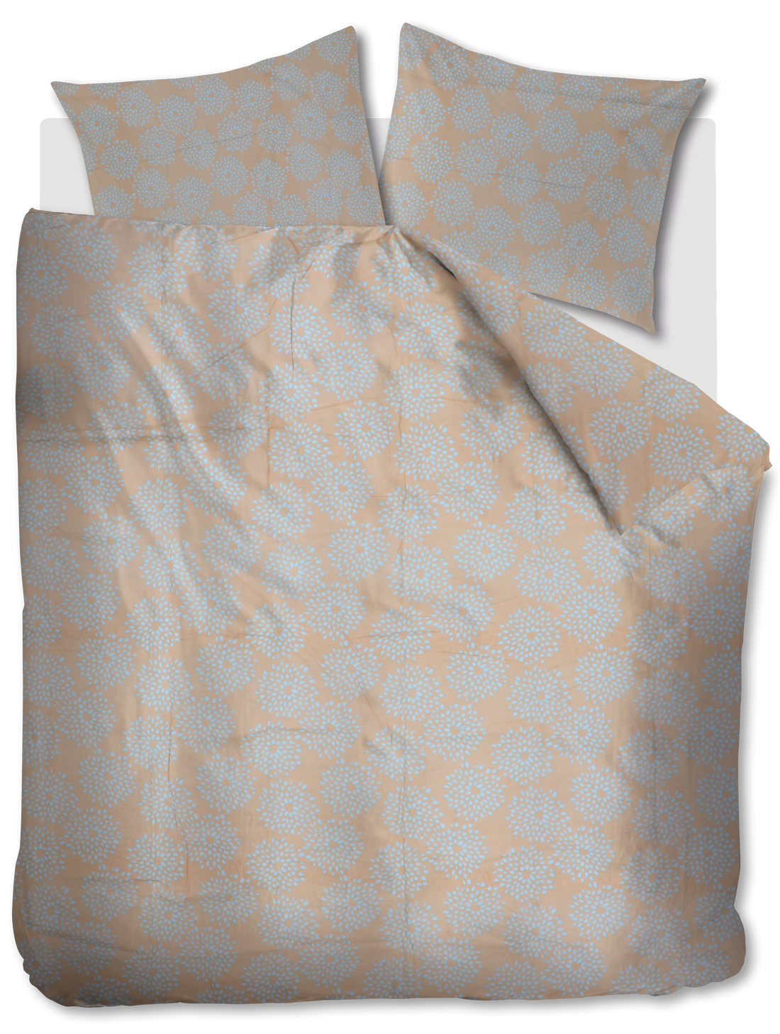 NL Lits-jumeaux (240 x 200/220cm), Katoen, , bruin, , Vintage dekbedovertrek