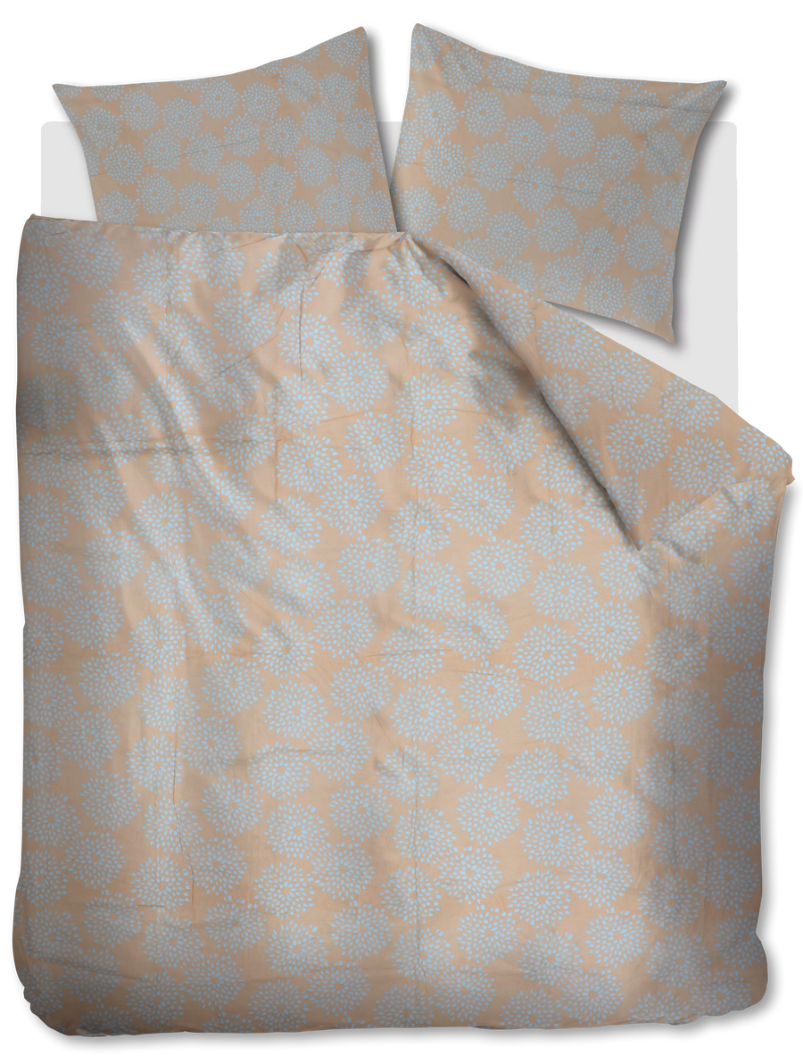 NL Lits-jumeaux (240 x 200/220cm), Katoen, , bruin, , Vintage dekbedovertrek