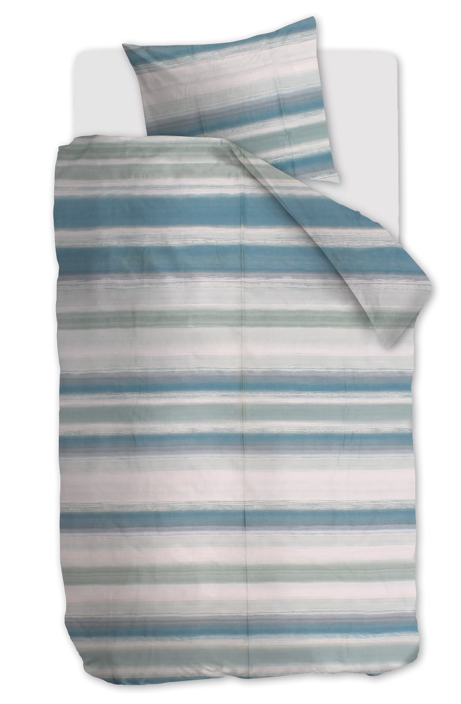 NL 1 persoons (140 x 200/220cm), Katoen, , blauw, , Vintage dekbedovertrek