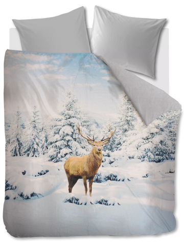 NL Lits-jumeaux (240 x 200/220cm), Katoen, , wit, , Vintage dekbedovertrek