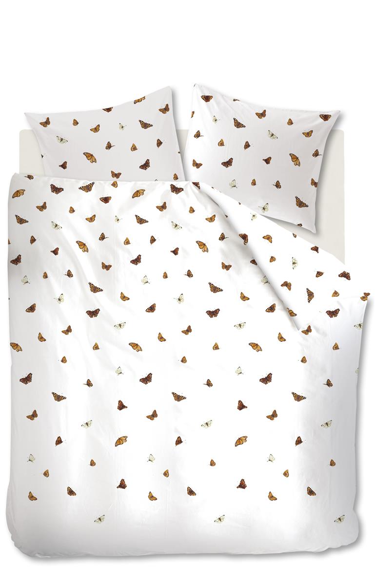 Marjolein Bastin Wings multi dekbedovertrek wit - Circular Dreams