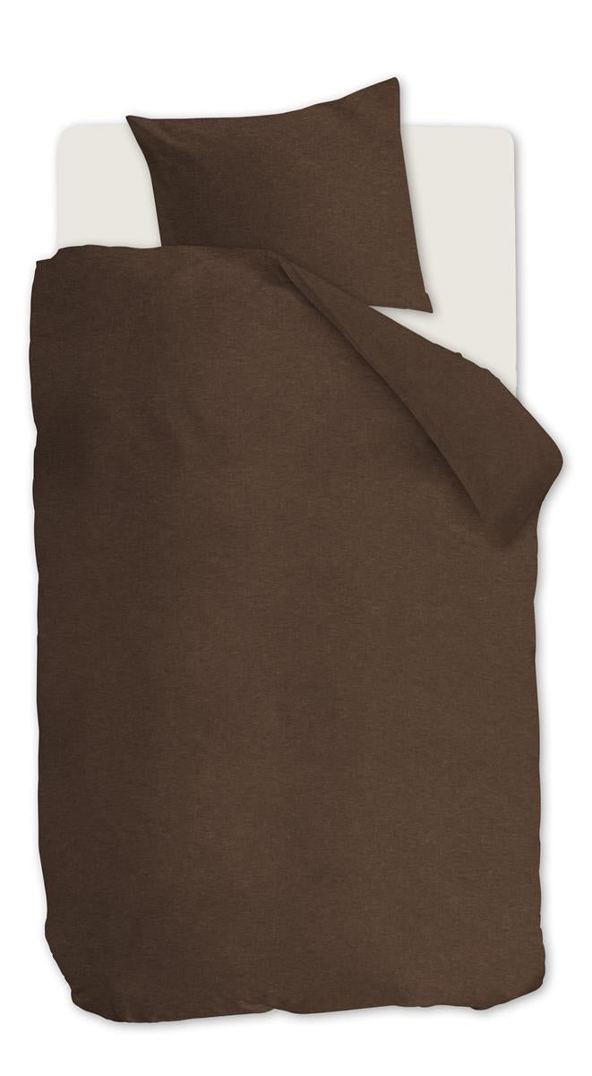 vtwonen Flanel Brown dekbedovertrek bruin - Circular Dreams