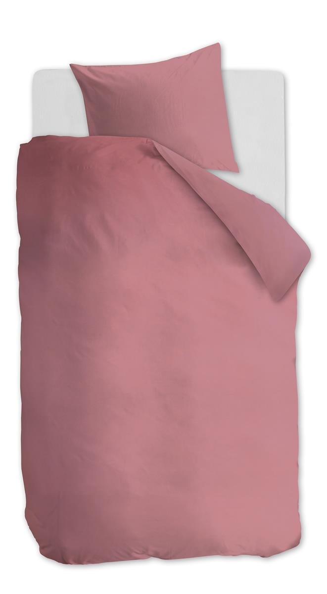 Ambiante Cotton Uni dekbedovertrek roze - Circular Dreams