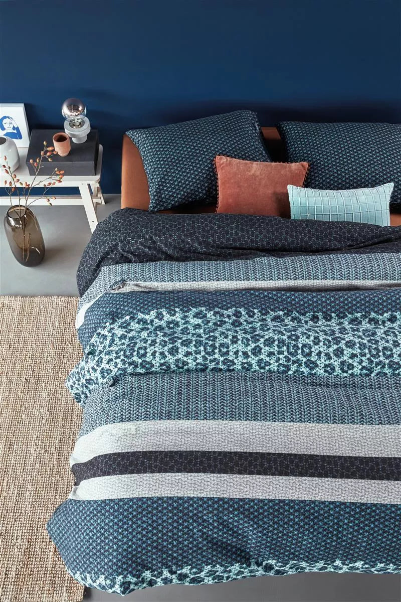 Beddinghouse Gino Blue dekbedovertrek blauw NL Lits-jumeaux (240 x 200/220 cm)
