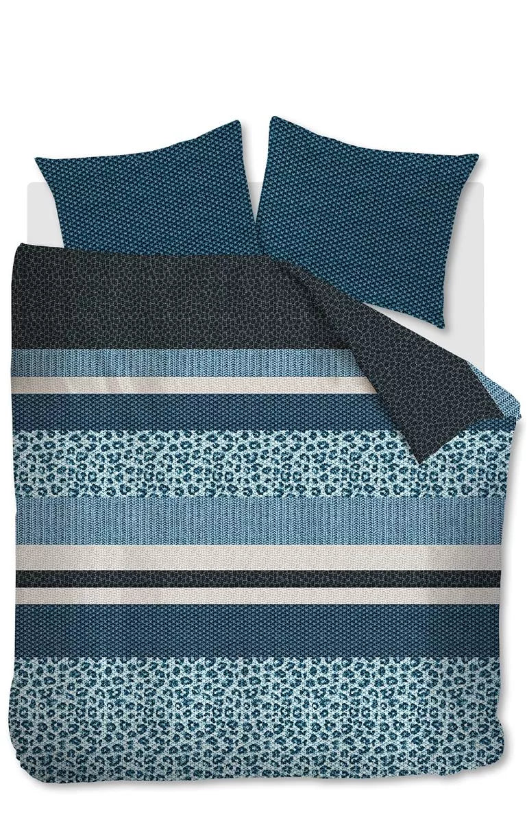 Beddinghouse Gino Blue dekbedovertrek blauw NL Lits-jumeaux (240 x 200/220 cm)