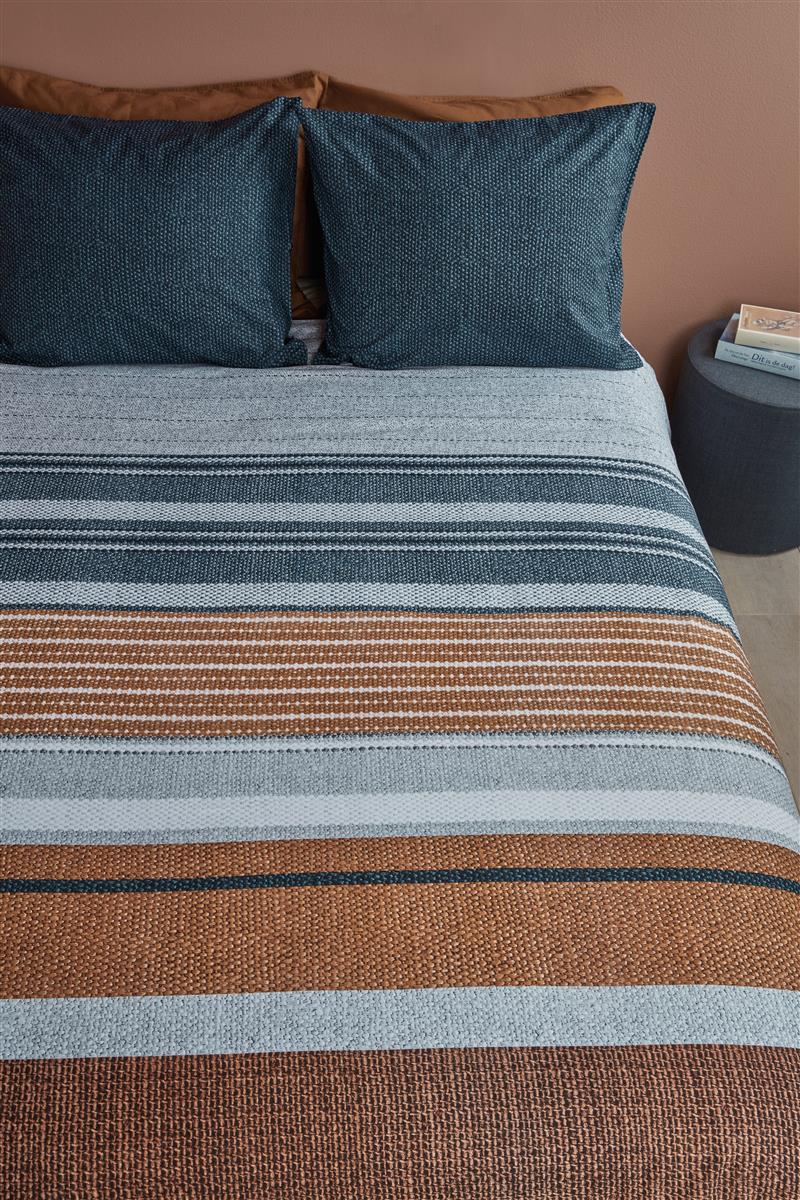 Beddinghouse Lex Blue dekbedovertrek blauw - Circular Dreams