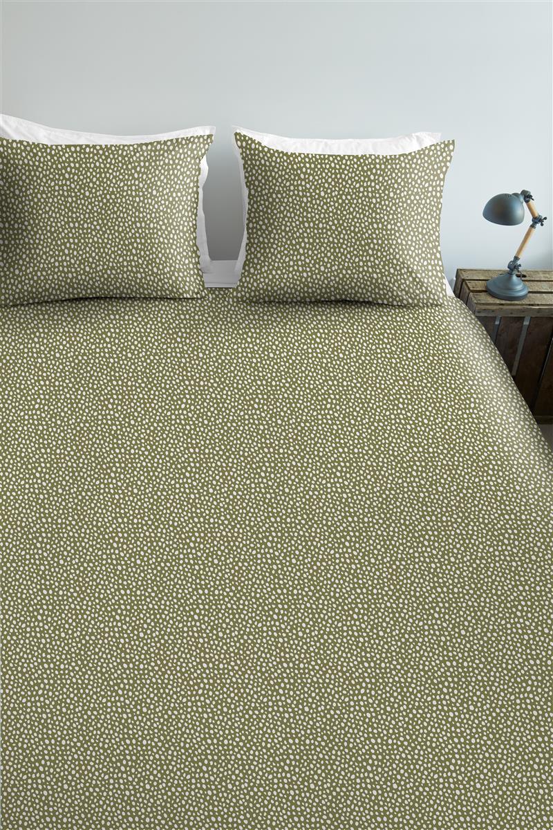 Ambiante Harley Olive Green dekbedovertrek groen - Circular Dreams