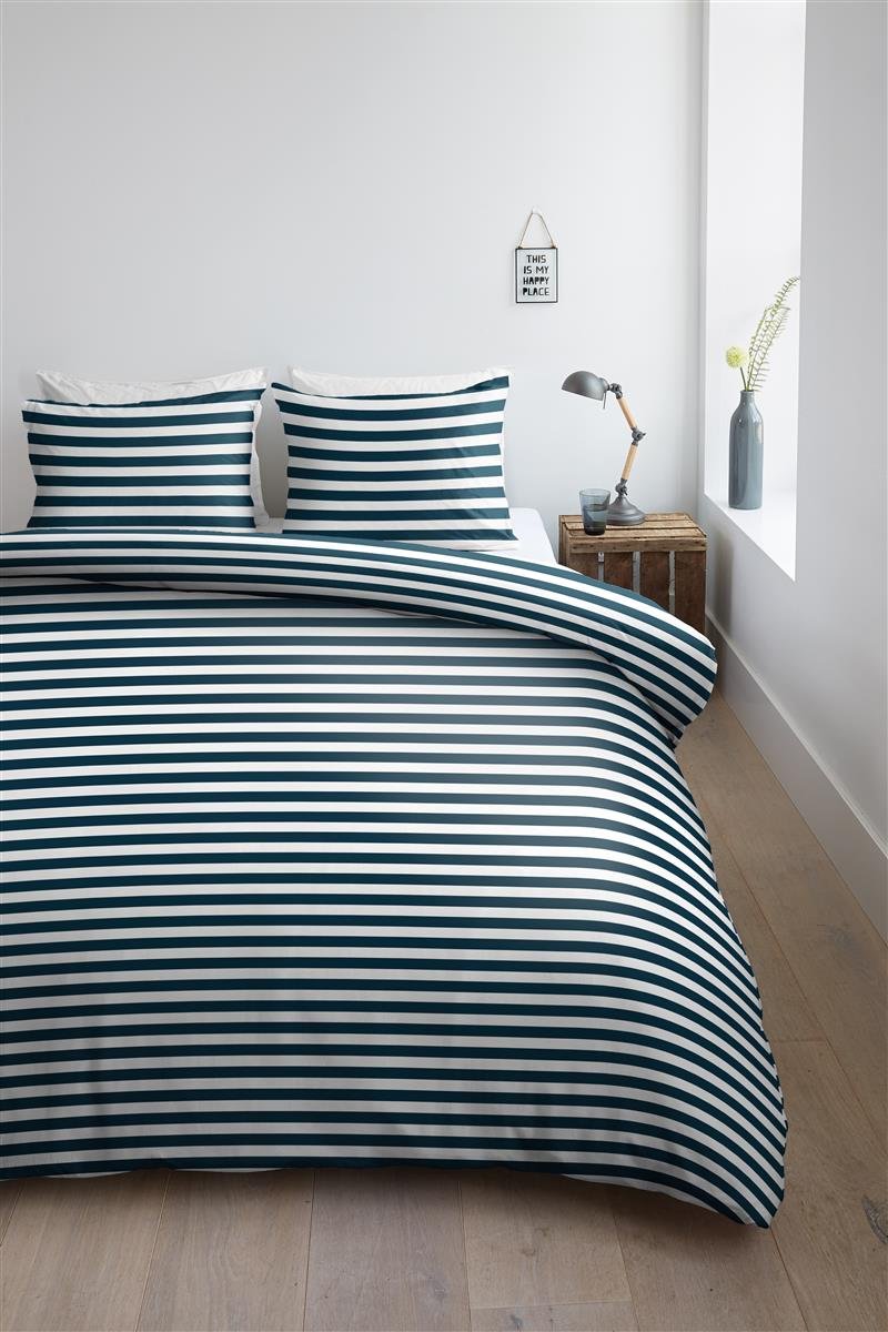 Ambiante Orsin dark blue dekbedovertrek blauw - Circular Dreams