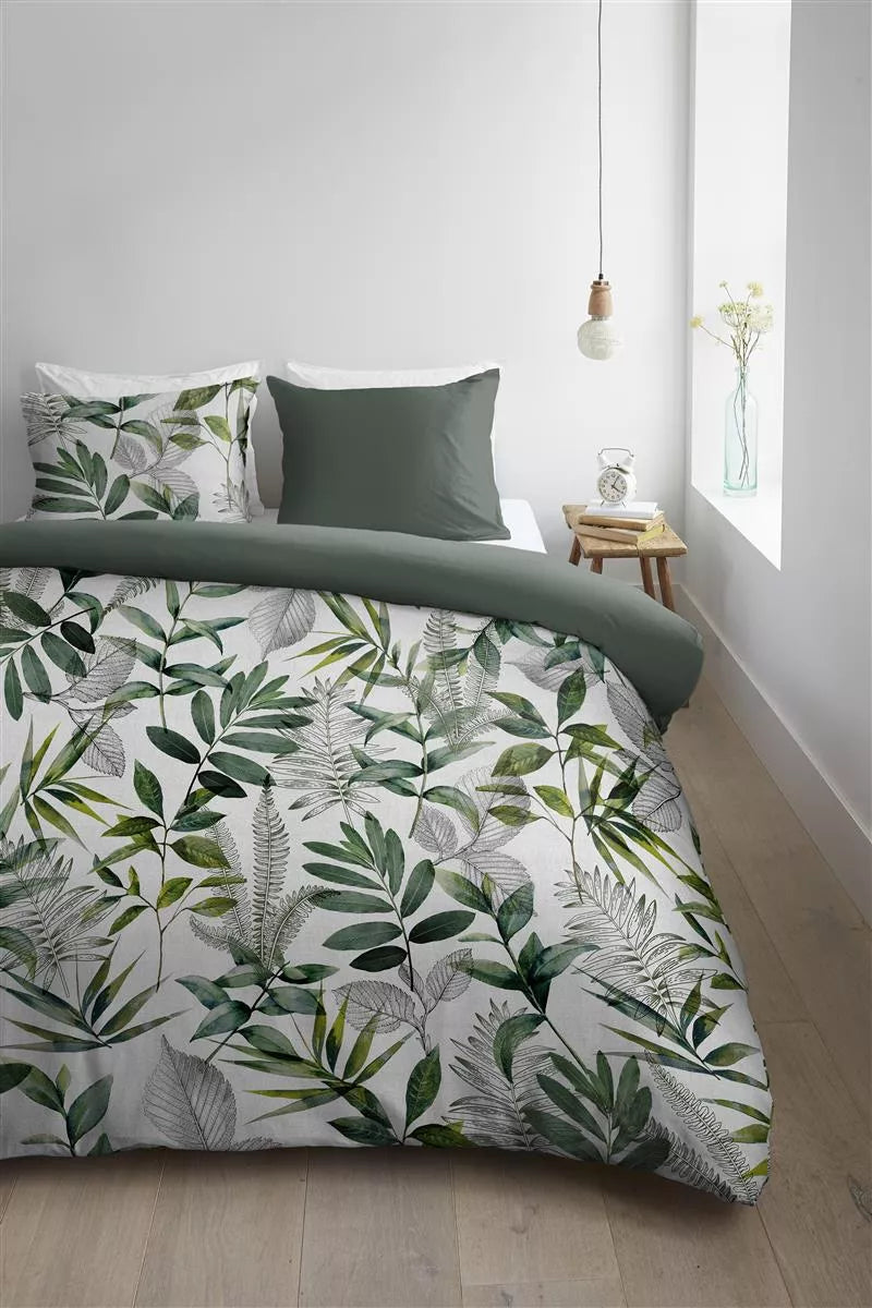 Ambiante Eleni Green dekbedovertrek groen NL 2 persoons (200 x 200/220 cm)