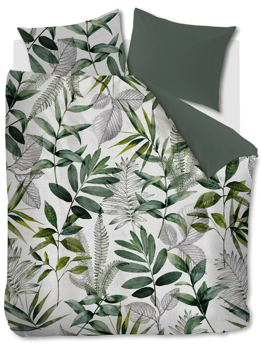 Ambiante Eleni Green dekbedovertrek groen NL 2 persoons (200 x 200/220 cm)