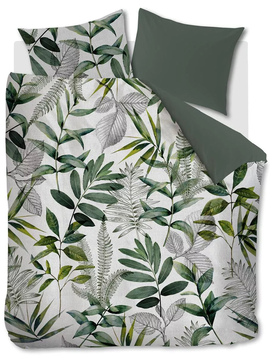 Ambiante Eleni Green dekbedovertrek groen NL 2 persoons (200 x 200/220 cm)