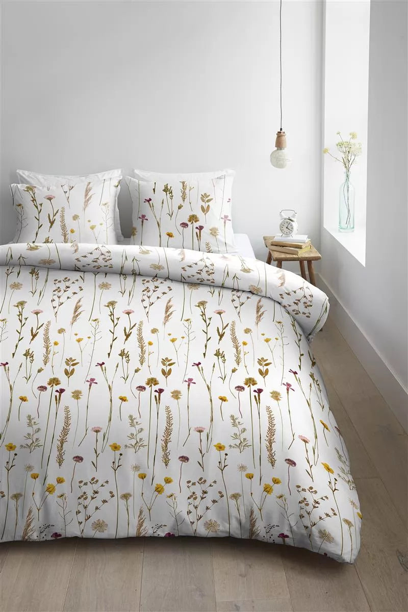 Ambiante Mara Natural dekbedovertrek beige NL 1 persoons (140 x 200/220cm)