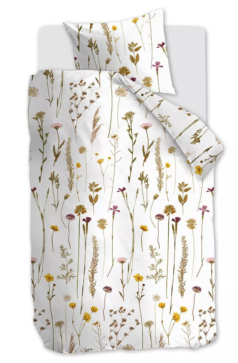 Ambiante Mara Natural dekbedovertrek beige NL 1 persoons (140 x 200/220cm)
