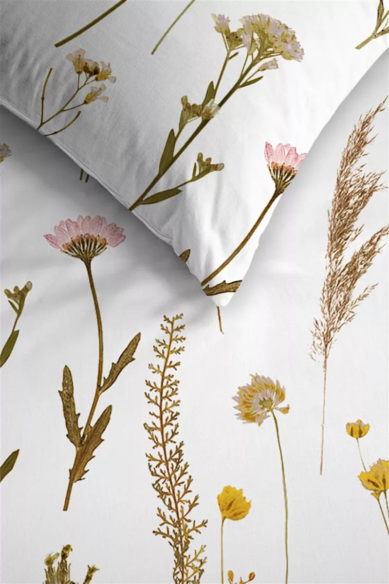 Ambiante Mara Natural dekbedovertrek beige NL 1 persoons (140 x 200/220cm)