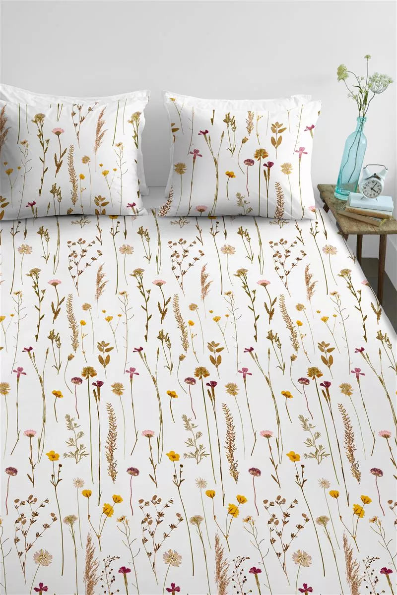 Ambiante Mara Natural dekbedovertrek beige NL 1 persoons (140 x 200/220cm)