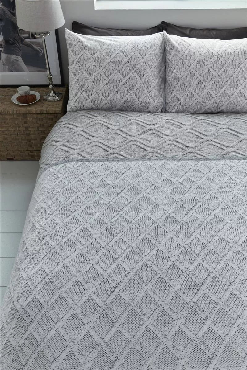 Rivièra Maison Wavmness off White dekbedovertrek bruin NL Lits-jumeaux (260 x 200/220 cm)