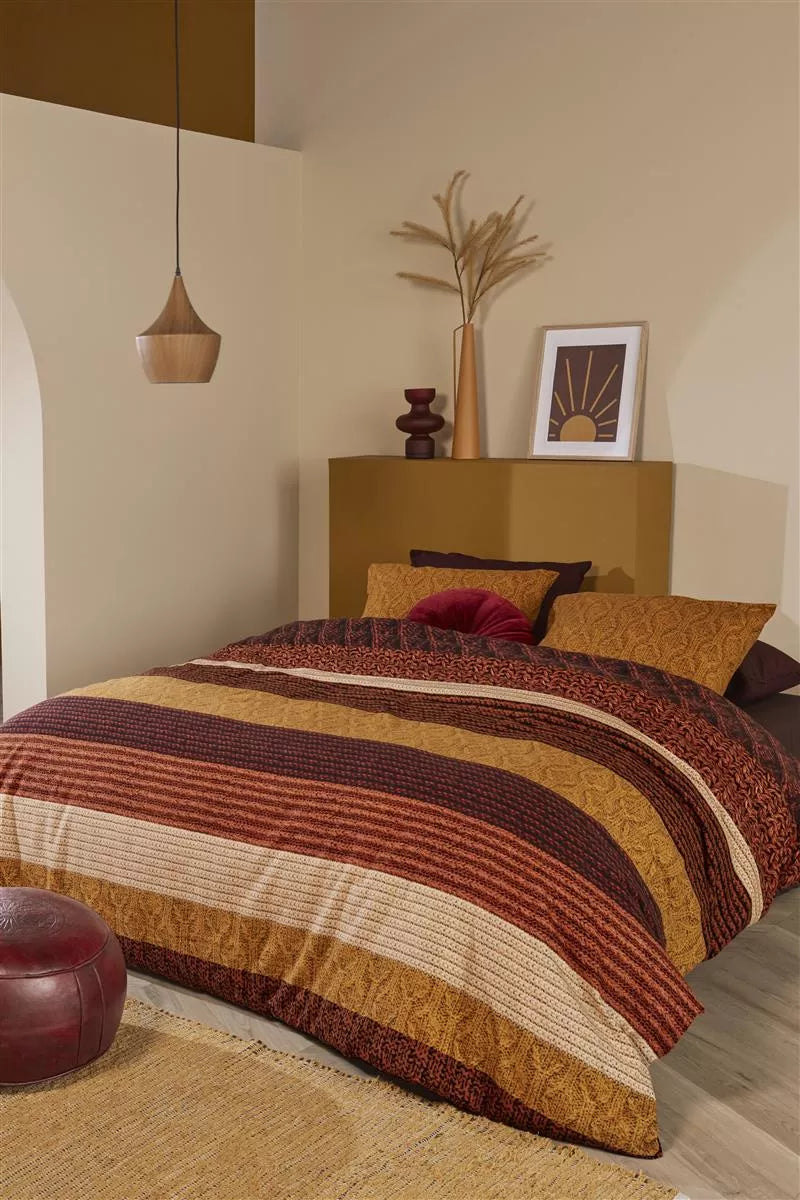 Beddinghouse Lowie Terra dekbedovertrek terra NL 1 persoons (140 x 200/220cm)