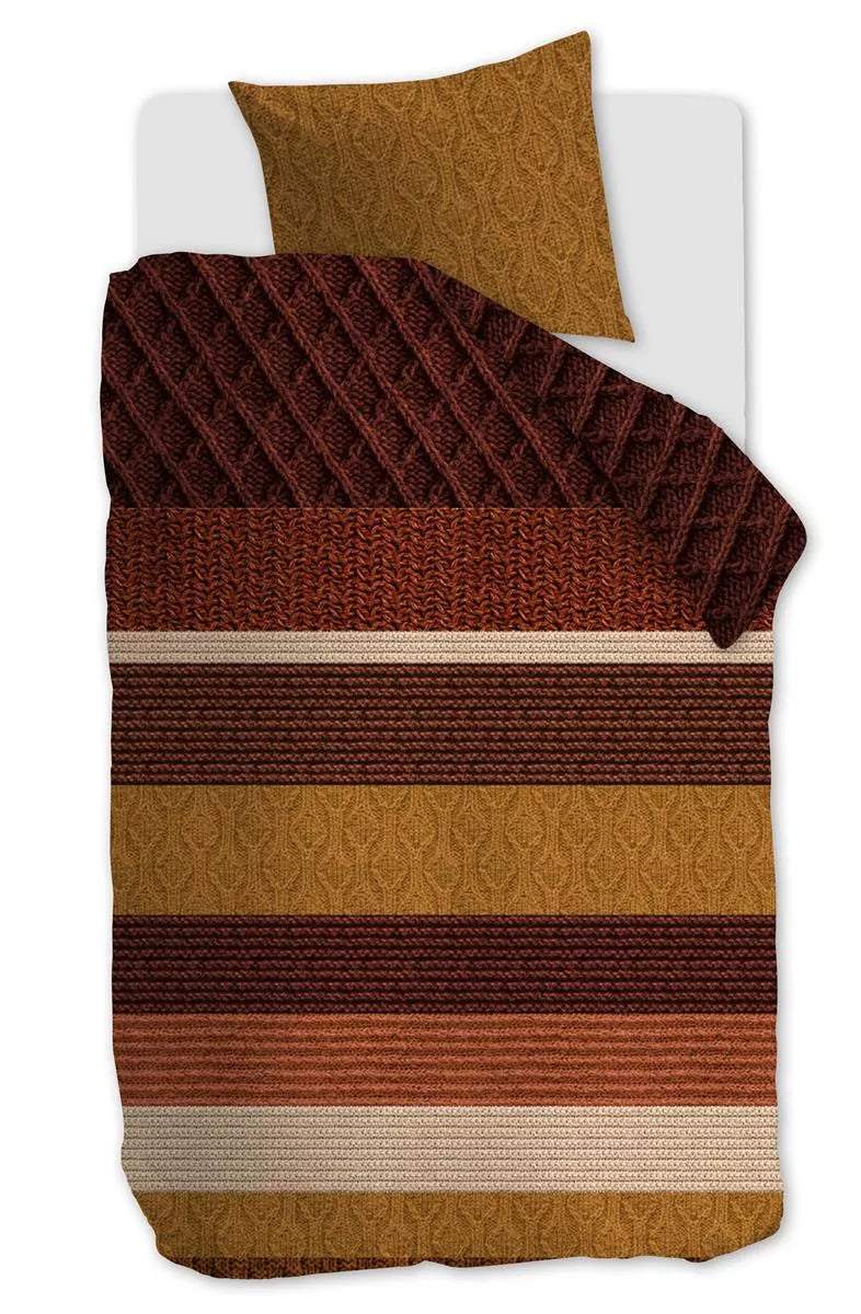 Beddinghouse Lowie Terra dekbedovertrek terra NL 1 persoons (140 x 200/220cm)