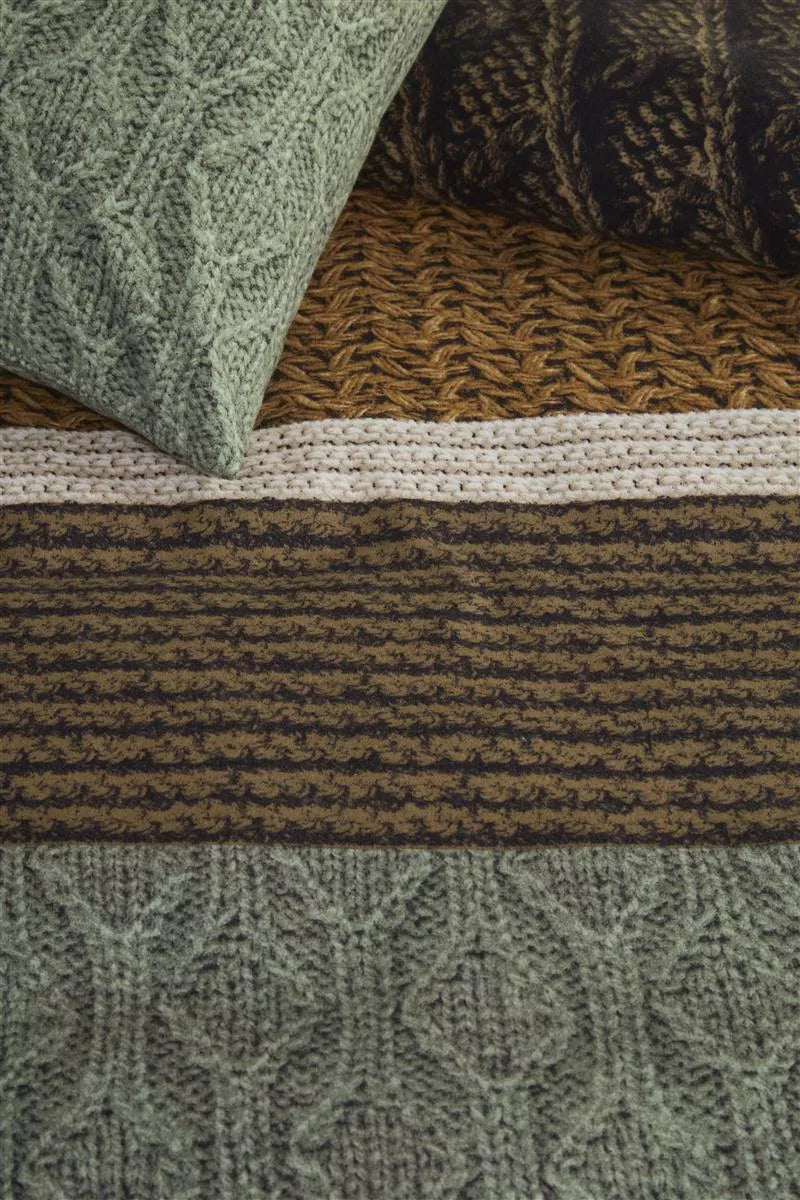 Beddinghouse Lowie Olive green dekbedovertrek groen NL Lits-jumeaux (240 x 200/220 cm)