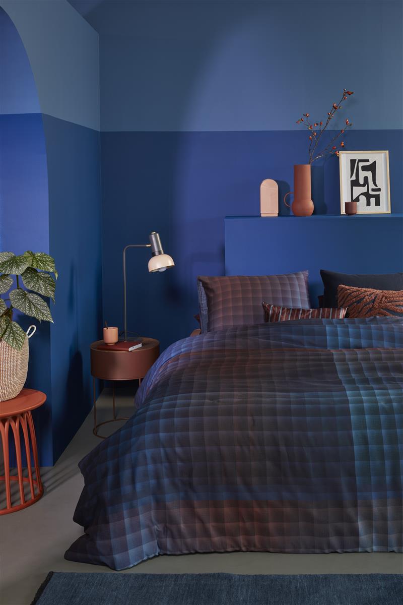 Beddinghouse Yann Blue dekbedovertrek blauw zonder kussensloop - Circular Dreams
