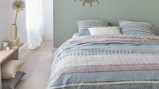 Ariadne at Home Embrace Blue Green dekbedovertrek blauw zonder kussensloop - Circular Dreams