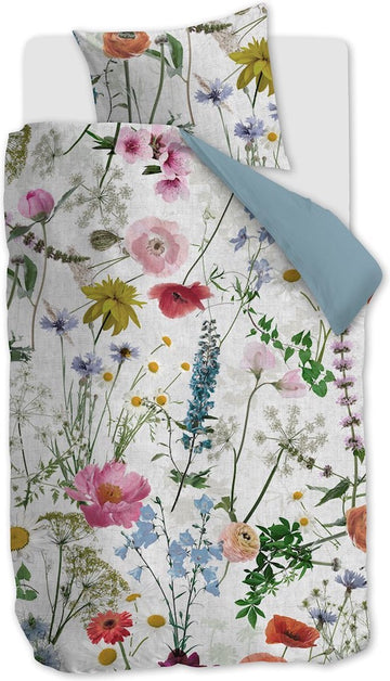 Ambiante Fay Multi dekbedovertrek blauw - Circular Dreams