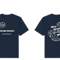 Shirts Unisex - Circular Dreams in het blauw. Duurzaam gemaakt. 
