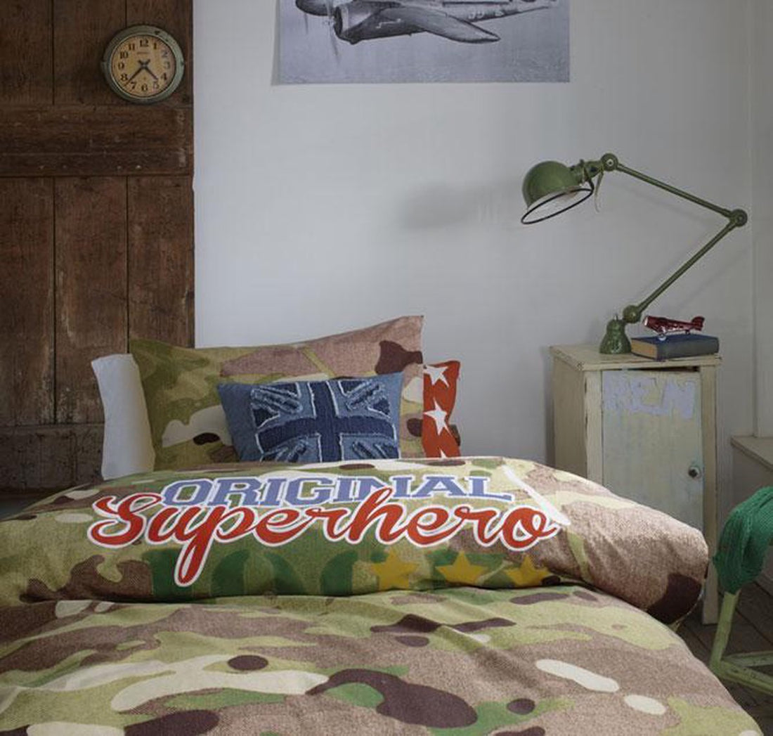 Beddinghouse Super Hero dekbedovertrek groen - Circular Dreams